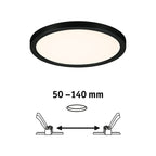 Paulmann VariFit LED Einbaupanel Areo IP44 rund 175mm 3000K Schwarz