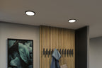 Paulmann VariFit LED Einbaupanel Areo IP44 rund 175mm 3000K Schwarz