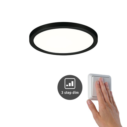 Paulmann VariFit LED Einbaupanel Areo IP44 rund 175mm 4000K Schwarz dimmbar