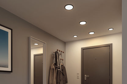 Paulmann VariFit LED Einbaupanel Areo IP44 rund 175mm 4000K Schwarz dimmbar