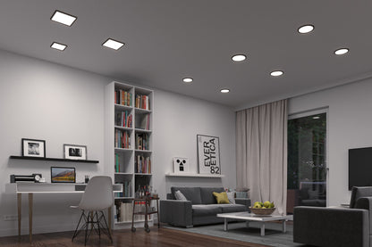 Paulmann VariFit LED Einbaupanel Areo Smart Home Zigbee  IP44 eckig 175x175mm Tunable White Schwarz dimmbar