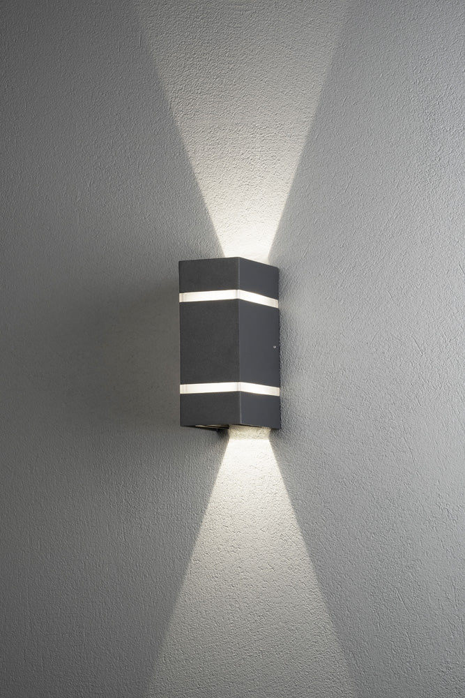 Konstsmide Cremona Wandleuchte 2x3W High Power LED anthrazit