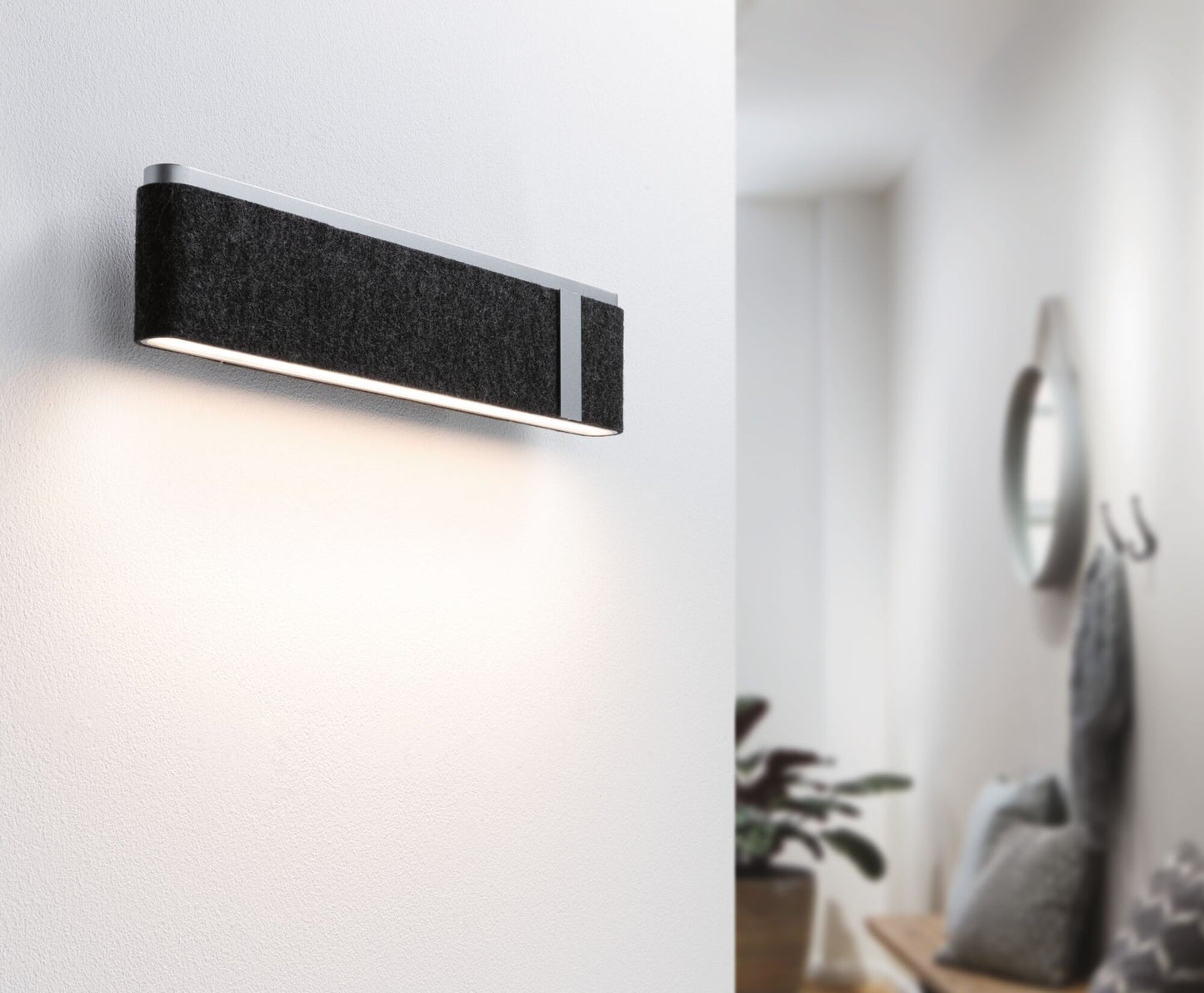 Paulmann LED Wandleuchte Jagun 3-Step-Dim    2700K 1250lm 230V 18W dimmbar Anthrazit