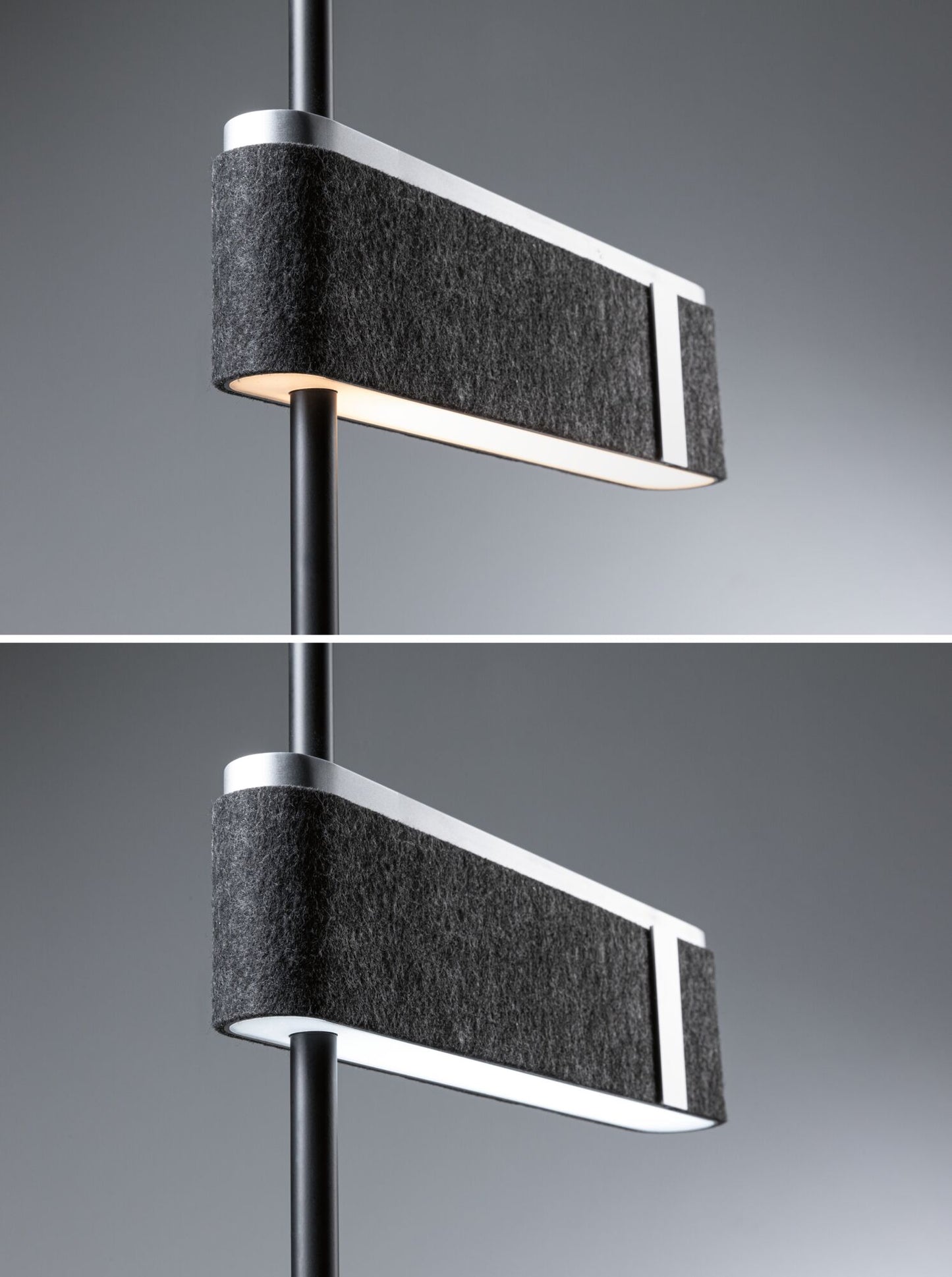Paulmann LED Stehleuchte Jagun 3-Step-Dim   2700K 1250lm 20,4W Anthrazit Filz#Kunststoff#Metall