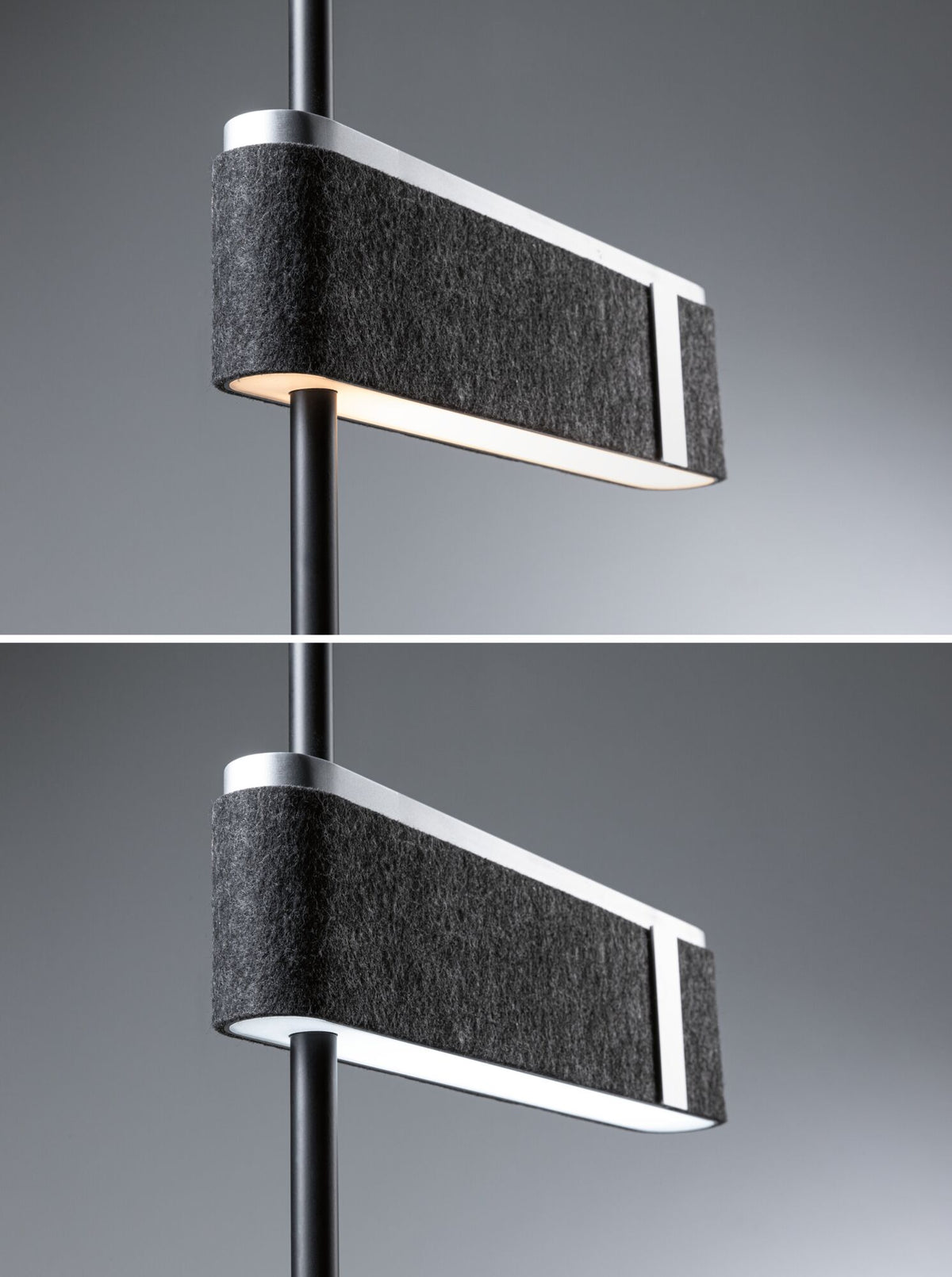 Paulmann LED Stehleuchte Jagun 3-Step-Dim   2700K 1250lm 20,4W Anthrazit Filz#Kunststoff#Metall