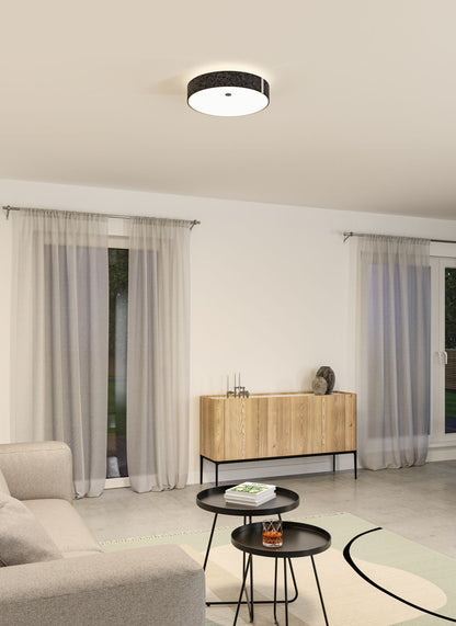 Paulmann LED Deckenleuchte Malika Smart Home Zigbee 3.0    Tunable White 2500lm 230V 26W dimmbar Anthrazit