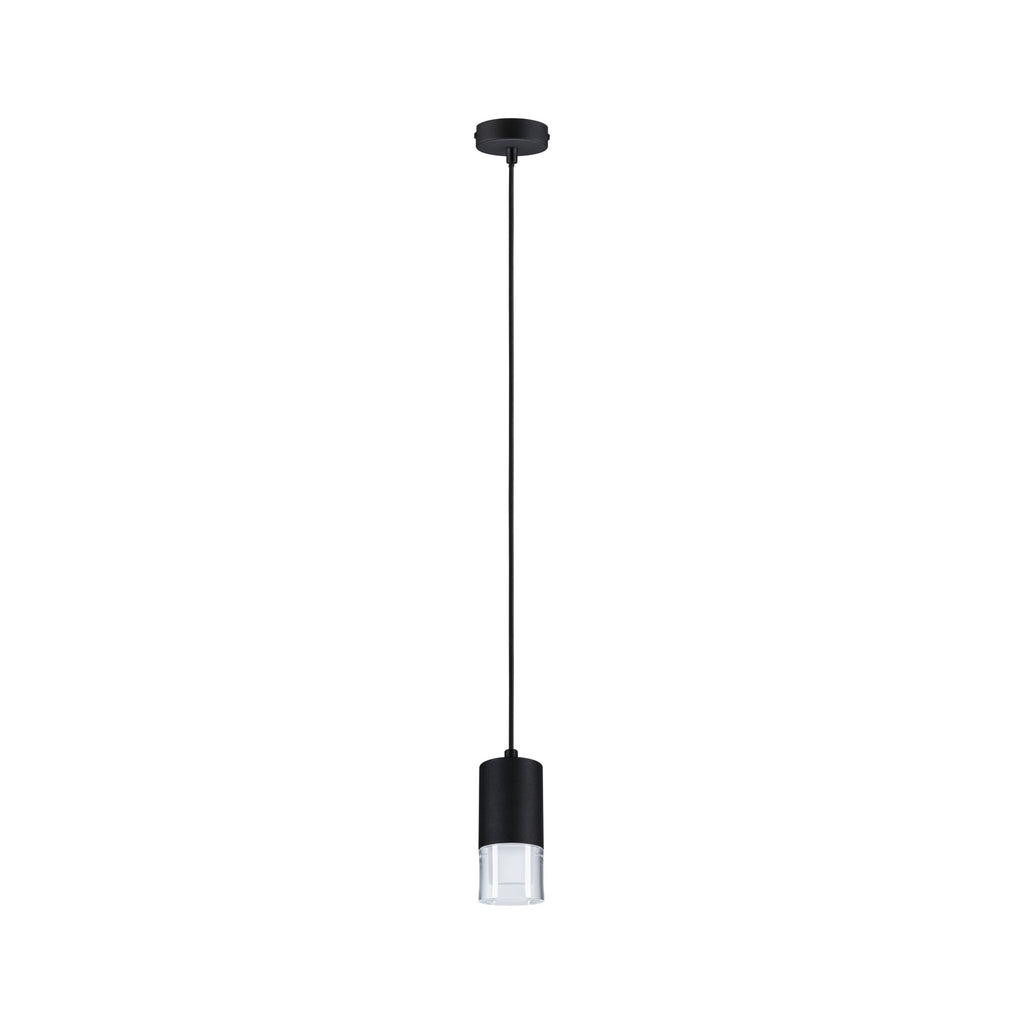 Paulmann LED Pendelleuchte Kame 9W Klar#Schwarz matt