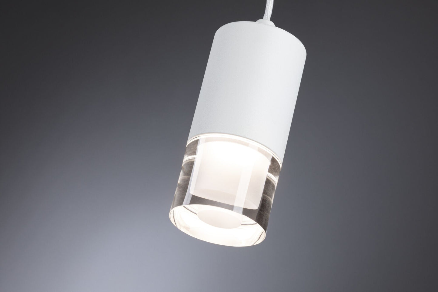Paulmann LED Pendelleuchte Kame 9W Klar#Weiß matt