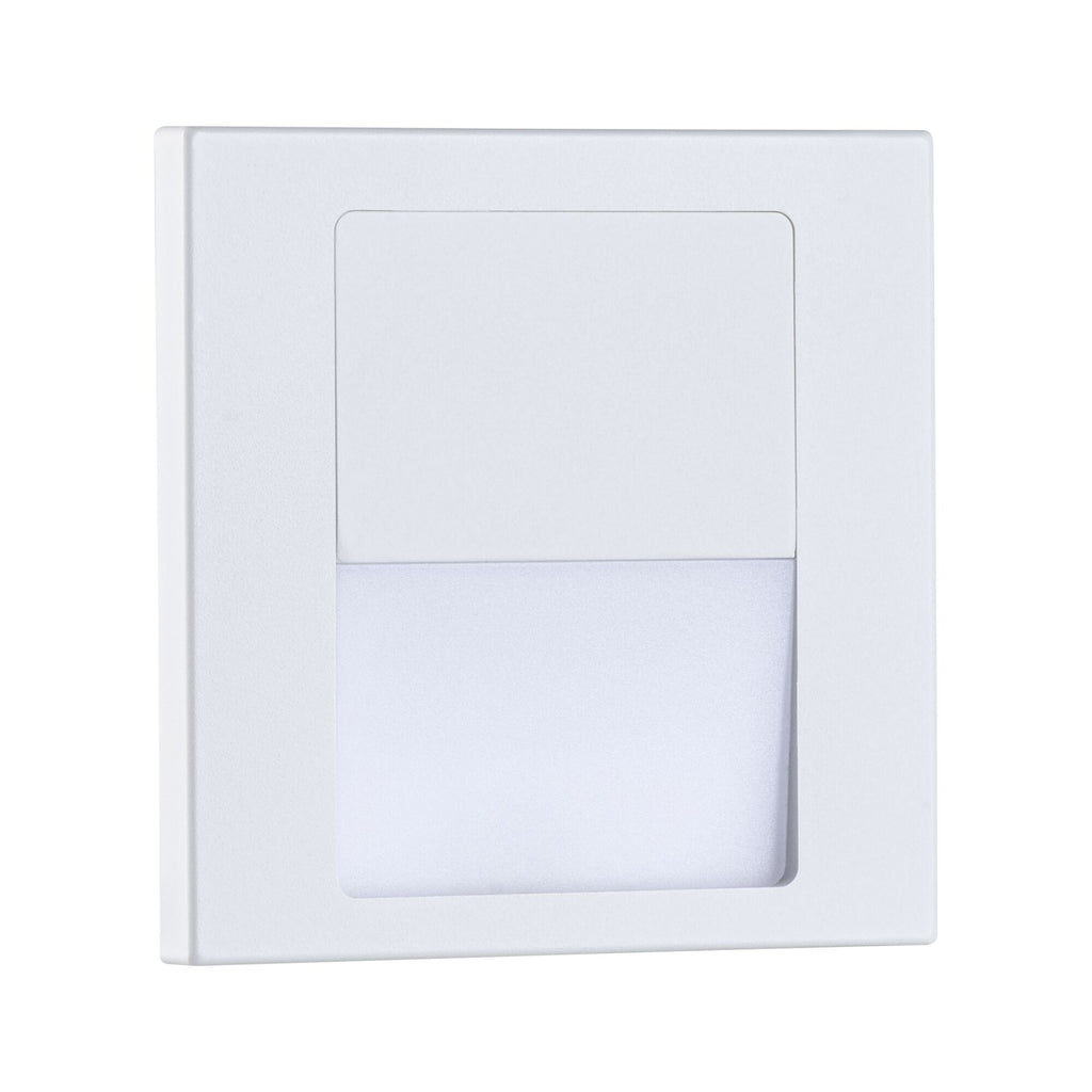 Paulmann LED Wandeinbauleuchte Tsaro eckig 80x36mm   1W 80lm 230V  2700K Weiß matt