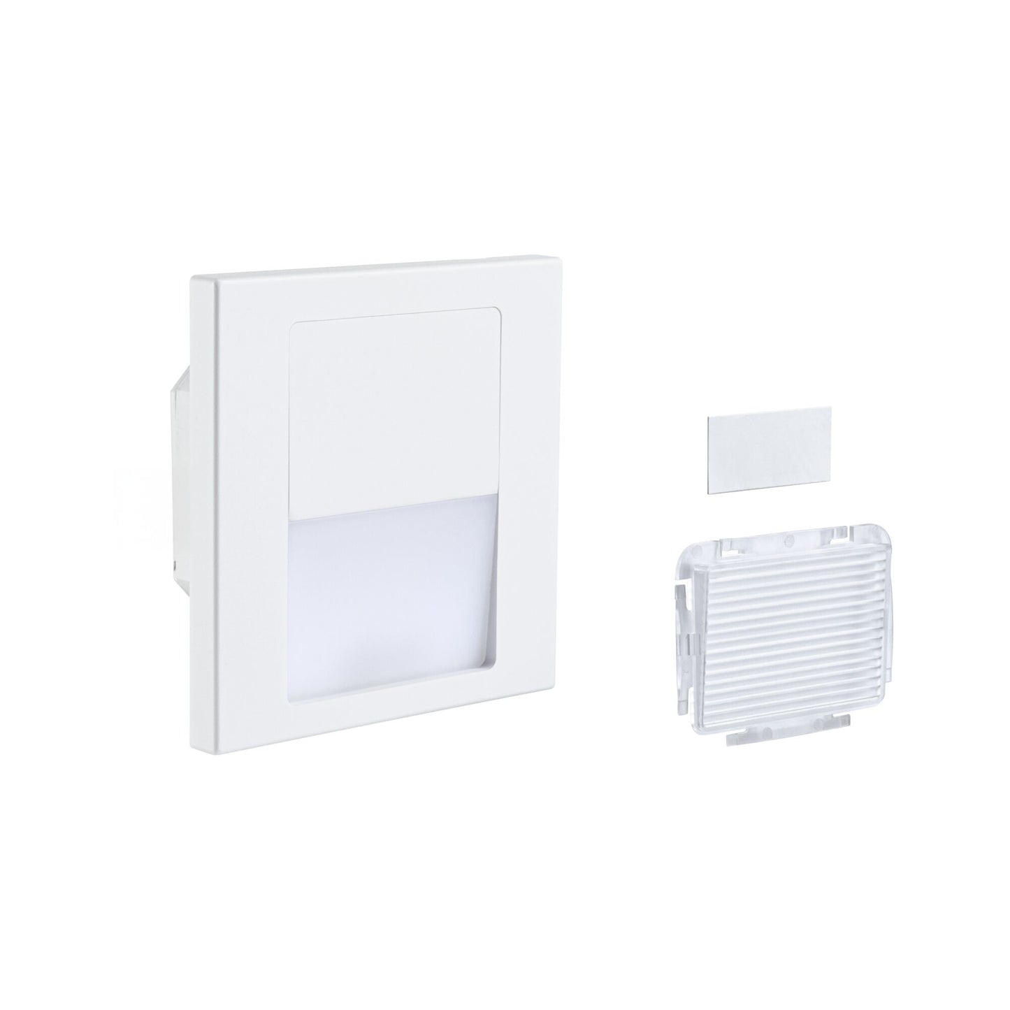 Paulmann LED Wandeinbauleuchte Tsaro eckig 80x36mm   1W 80lm 230V  2700K Weiß matt