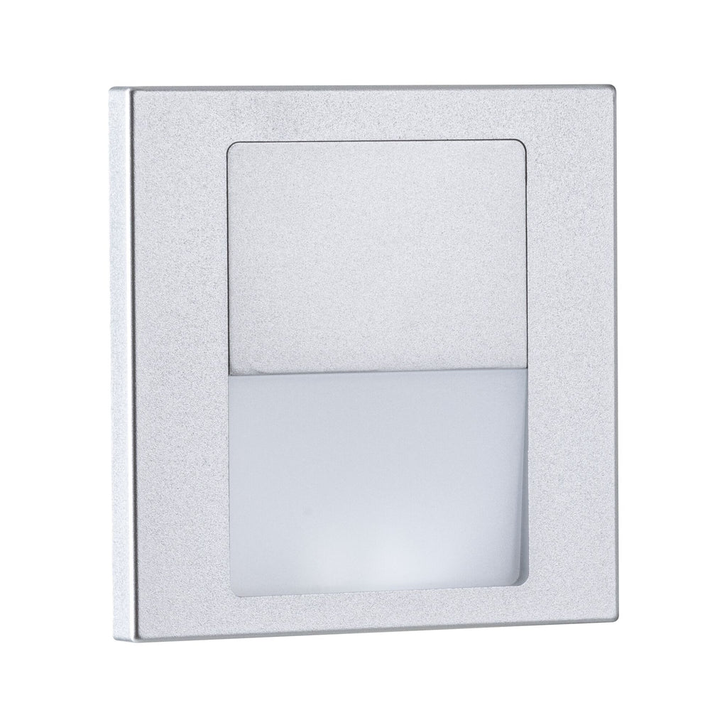 Paulmann LED Wandeinbauleuchte Tsaro eckig 80x36mm   1W 80lm 230V  2700K Chrom matt