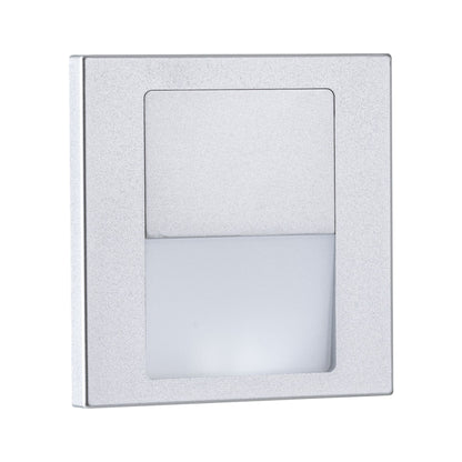 Paulmann LED Wandeinbauleuchte Tsaro eckig 80x36mm   1W 80lm 230V  2700K Chrom matt