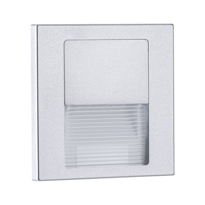 Paulmann LED Wandeinbauleuchte Tsaro eckig 80x36mm   1W 80lm 230V  2700K Chrom matt