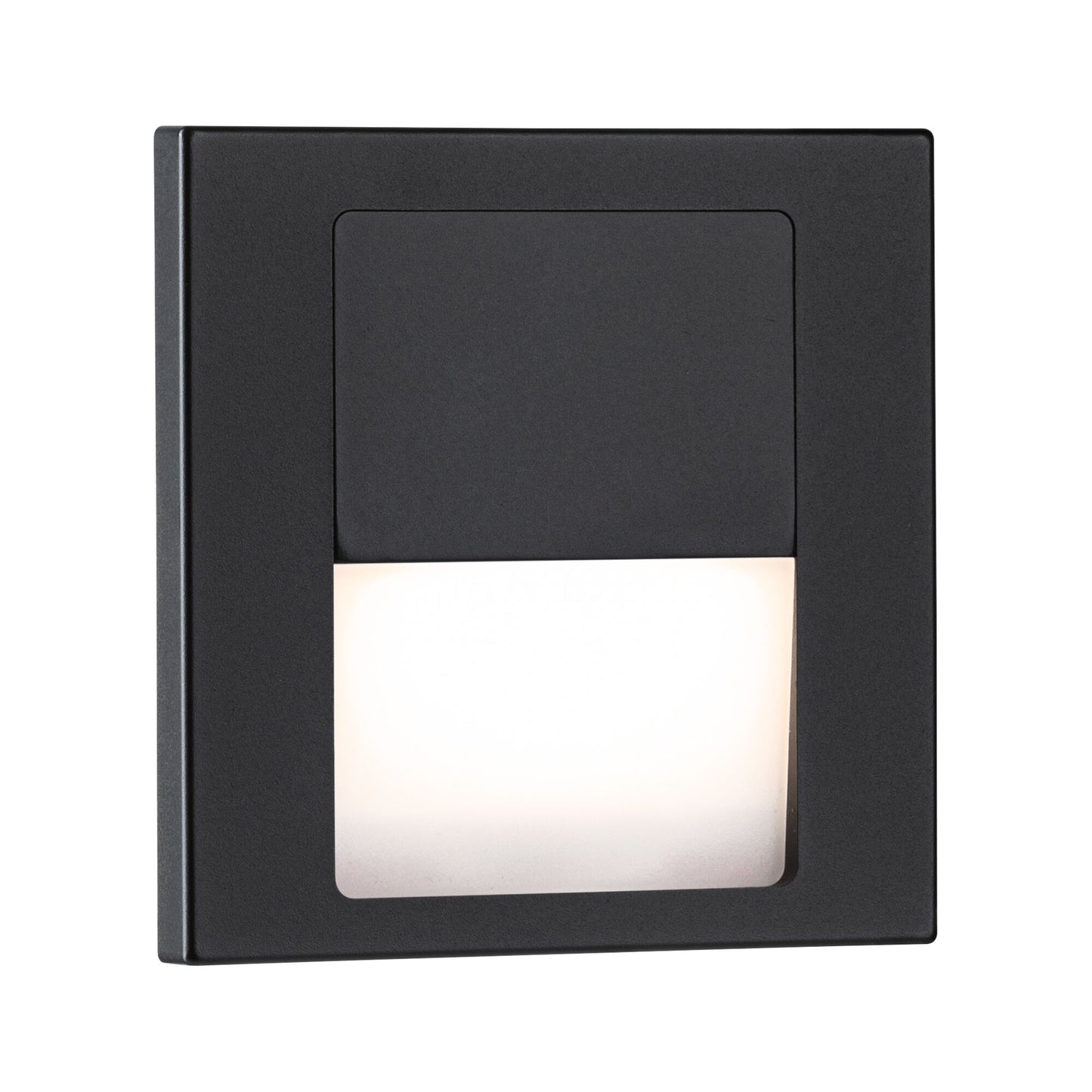 Paulmann LED Wandeinbauleuchte Tsaro eckig 80x36mm   1W 80lm 230V  2700K Schwarz matt