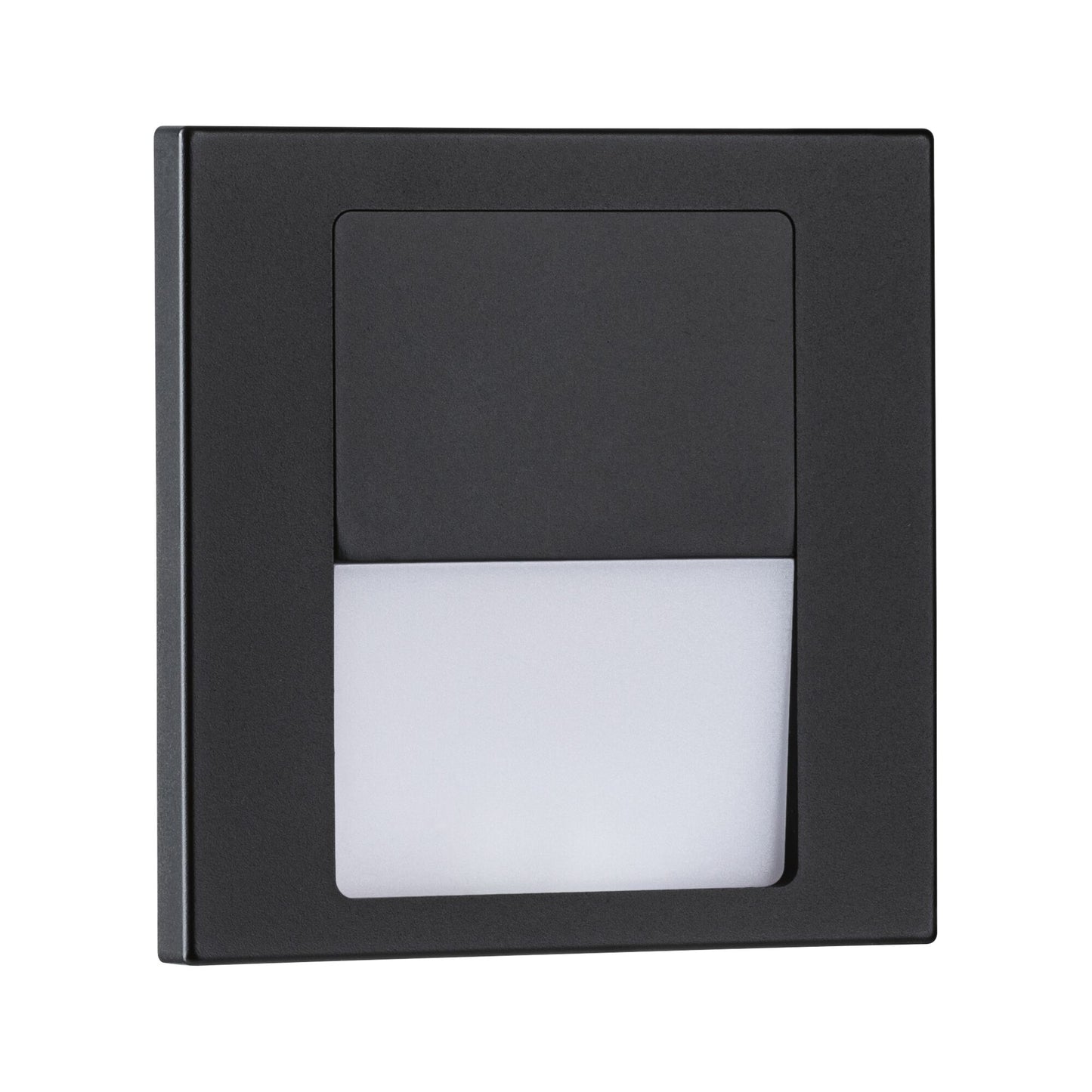 Paulmann LED Wandeinbauleuchte Tsaro eckig 80x36mm   1W 80lm 230V  2700K Schwarz matt