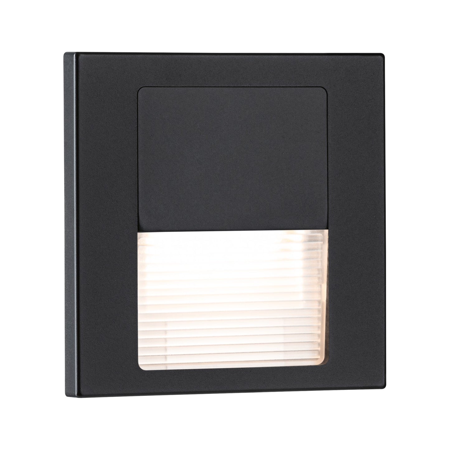 Paulmann LED Wandeinbauleuchte Tsaro eckig 80x36mm   1W 80lm 230V  2700K Schwarz matt