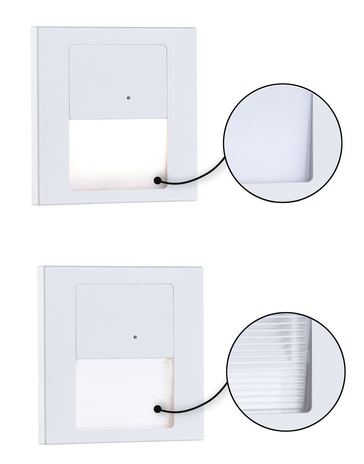 Paulmann LED Wandeinbauleuchte Tsaro eckig 80x36mm   1W 80lm 230V  2700K Weiß matt