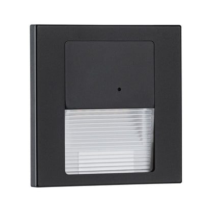 Paulmann LED Wandeinbauleuchte Tsaro eckig 80x36mm   1W 80lm 230V  2700K Schwarz matt