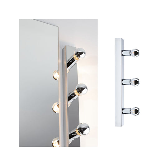 Paulmann Spiegelleuchte Regula II IP44 E14   230V max. 3x40W dimmbar Chrom