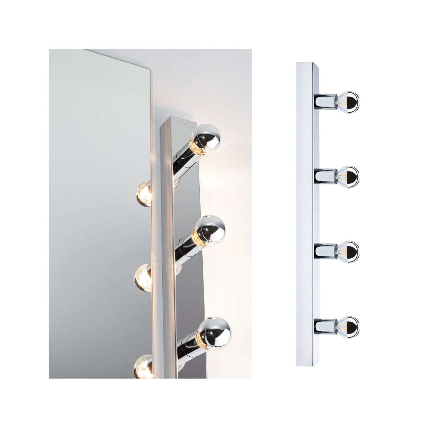 Paulmann Spiegelleuchte Regula II IP44 E14   230V max. 4x40W dimmbar Chrom