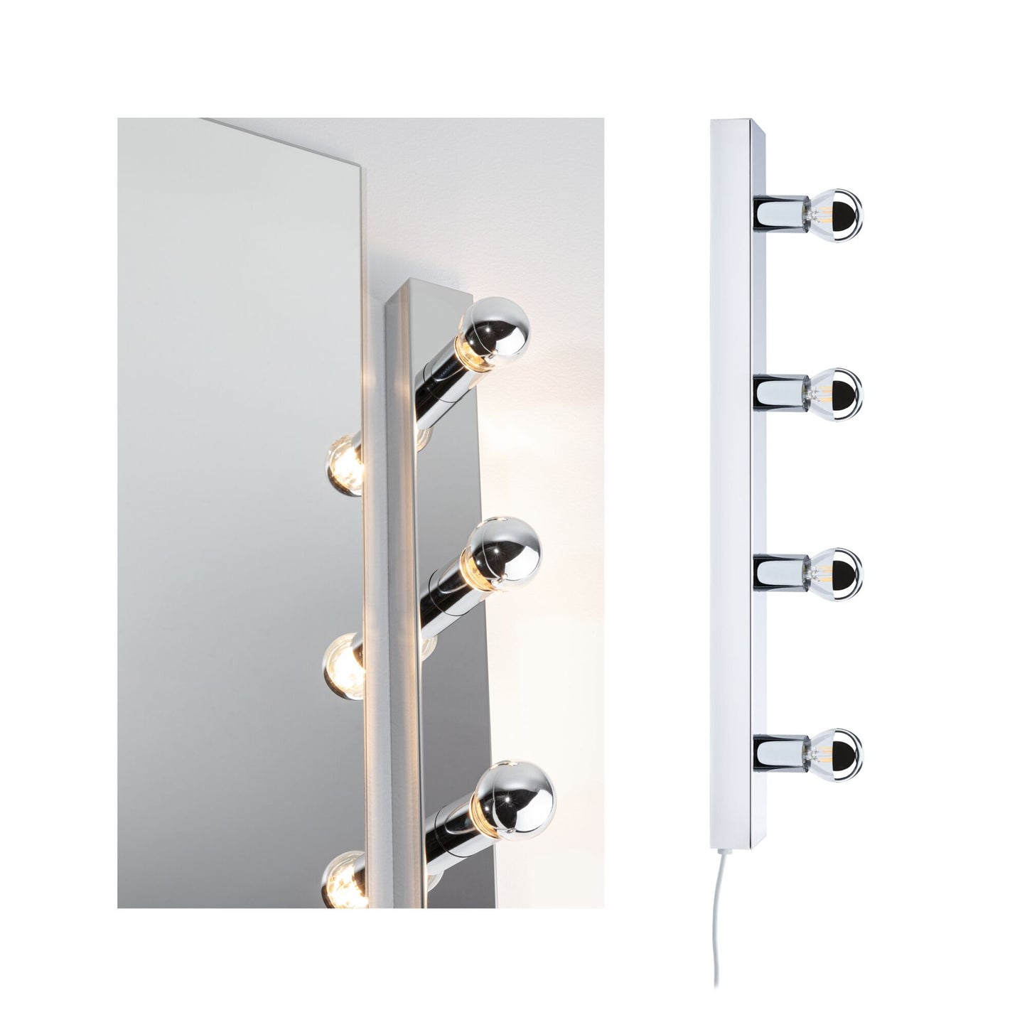 Paulmann Spiegelleuchte Regula II E14   230V max. 4x40W dimmbar Chrom