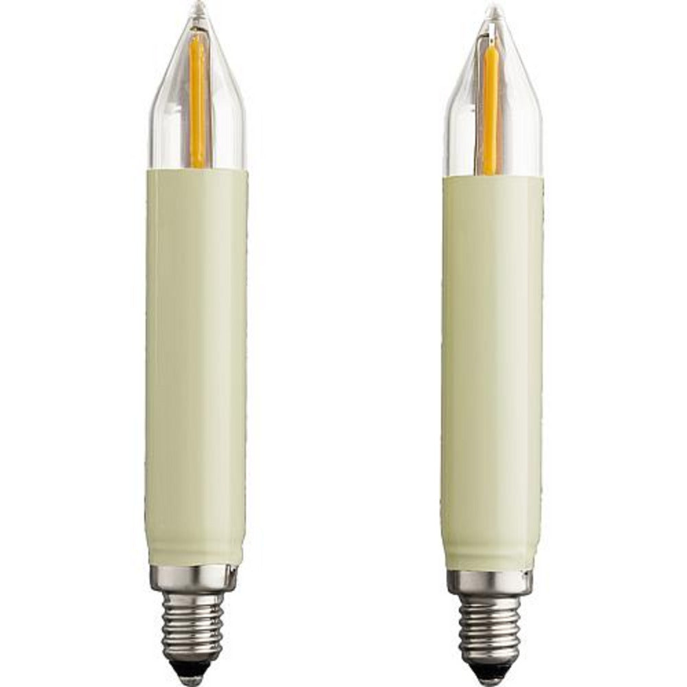 2x LED Schaftkerze E10 12V 0,5W 904956