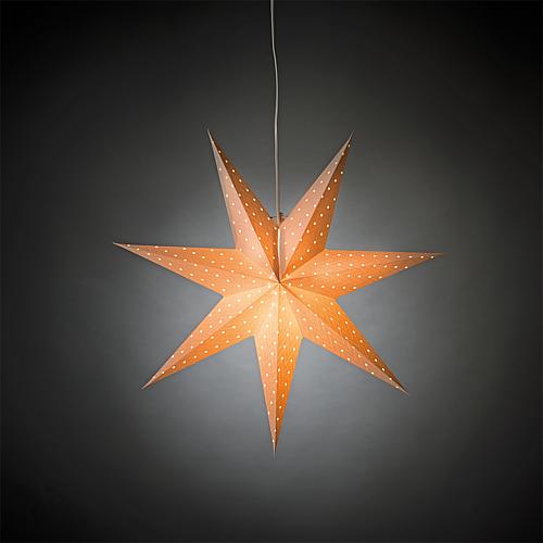 Weißer Papierstern perforiert / weiß bestickt 60cm2910-200