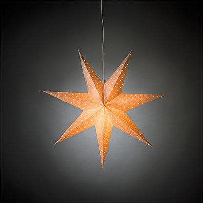 Weißer Papierstern perforiert / weiß bestickt 60cm2910-200