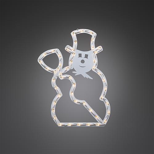 LED Fenstersilhouette Schneemann 50 ww LED 2179-01