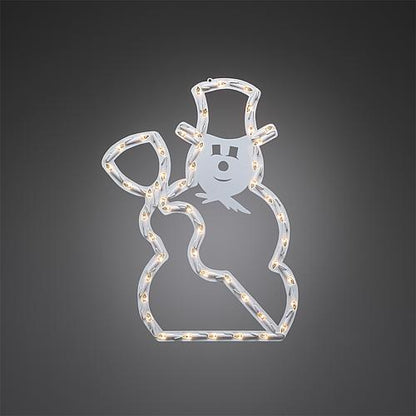 LED Fenstersilhouette Schneemann 50 ww LED 2179-01