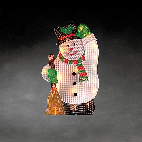 LED Fensterbild Schneemann 20 ww LED 2851-010