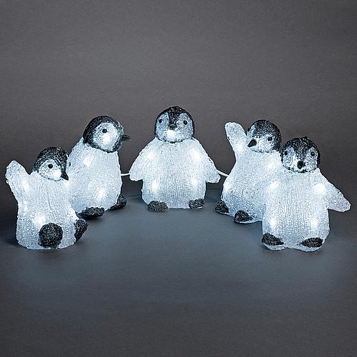 KONSTSMIDE LED Babypinguine 5er Set 40 kw Dioden 6266-203