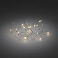 Micro LED Lichterkette 40 bernsteinf. LED 1461-890silberfarbener Draht