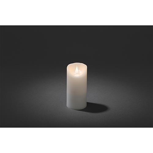 LED Echtwachskerze weiß 15,5cm 1831-100