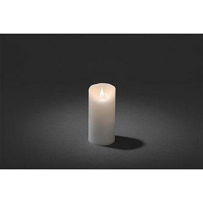 LED Echtwachskerze weiß 15,5cm 1831-100