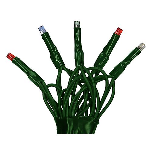 Micro LED-Lichterkette 200 flg bunt, grünes Kabel 6355-520