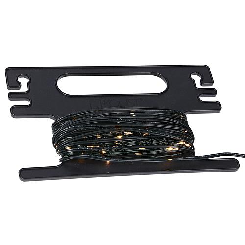 LED Tropfenlichterkette 100 flg bernsteinfarben mit Aufroller 6460-830