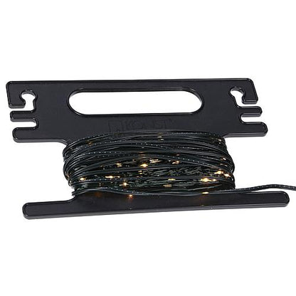 LED Tropfenlichterkette 100 flg bernsteinfarben mit Aufroller 6460-830