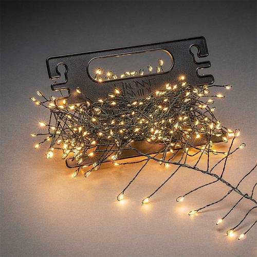 Micro LED-Büschellichterkette 200 flg bernsteinf mit Aufroller 6470-830