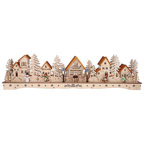 LED Holzsilhouette 'Dorf' 3250-100