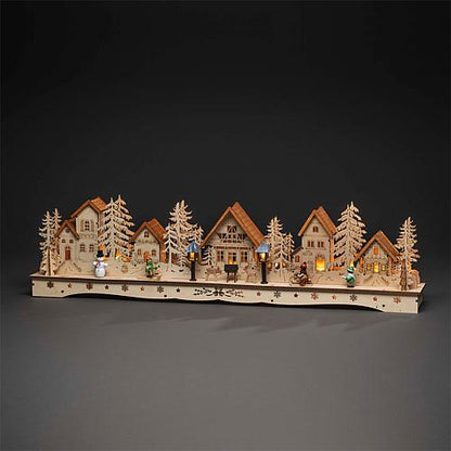 LED Holzsilhouette 'Dorf' 3250-100