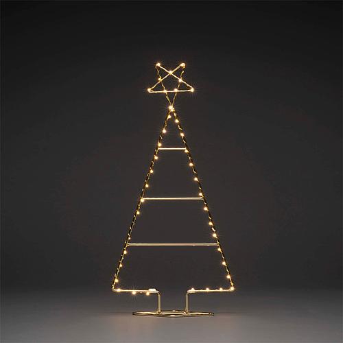 LED Metallweihnachtsbaum messingfarben 1790-880