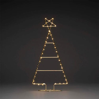 LED Metallweihnachtsbaum messingfarben 1790-880