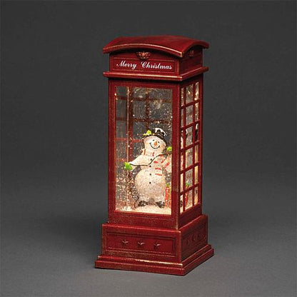LED Telefonzelle mit Schneemann 4367-550