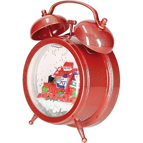 LED Wecker mit Schneemann und Zug 4374-550