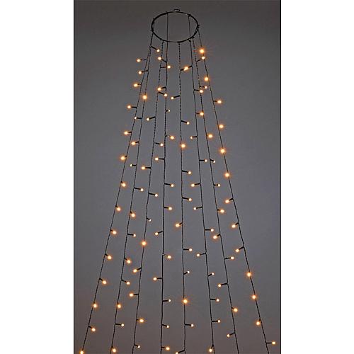 LED Baummantel gefrostet 400 bernsteinf. LED außen 6395-820
