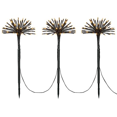 LED Spiessleuchte mit 3 Pusteblumen