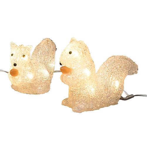 LED Acryl Eichhörnchen 5er-Set 40 ww LED außen 6287-103