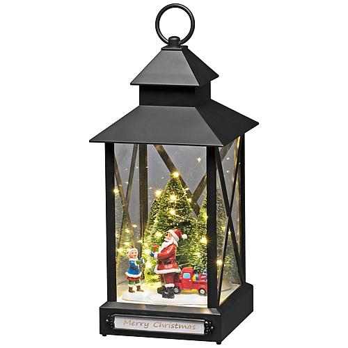 LED Laterne mit Weihnachtsmann außen 4343-000