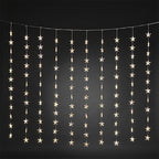 LED Lichtervorhang mit Sternen 120 ww LED 3703-103